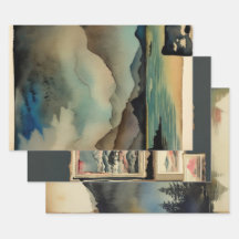 Traditioneel Japans landschap Verf ephemera nr. 15