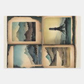 Traditioneel Japans landschap Verf ephemera nr. 7 Inpakpapier Vel (Voorkant 2)