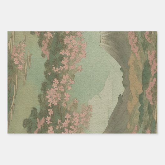 Traditioneel Japans manuscript ephemera nr. 1 Inpakpapier Vel (Voorkant 2)