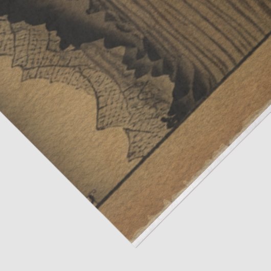 Traditioneel Japans natuur landschap nr.1 Tissuepapier (Detail)