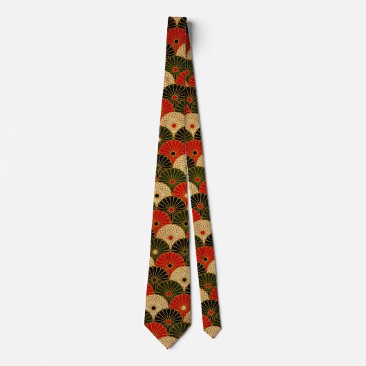 Traditioneel Japans patroon mannen stropdas (Voorkant)