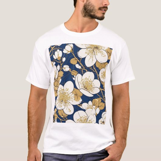 Traditioneel Japans patroonontwerp 0007 T-shirt (Voorkant)