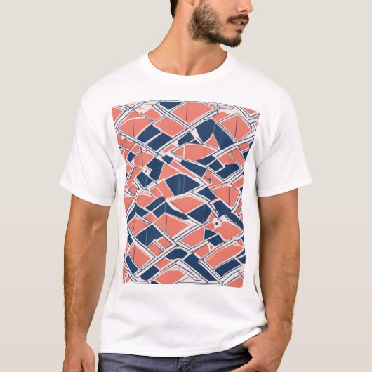 Traditioneel Japans Patroonontwerp 0029 - Authent T-shirt (Voorkant)