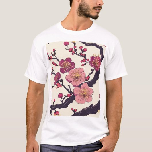Traditioneel Japans patroonontwerp 0032 T-shirt (Voorkant)