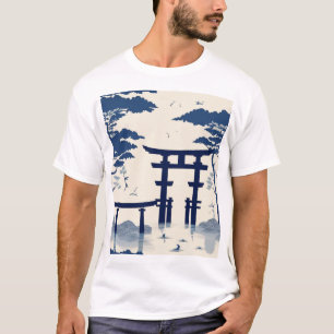 Traditioneel Japans Patroonontwerp 0036 - Elegant T-shirt
