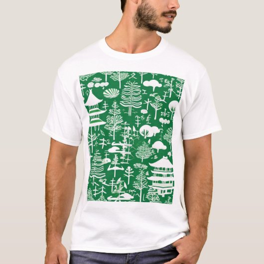 Traditioneel Japans patroonontwerp 0069 T-shirt (Voorkant)
