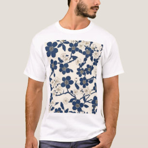 Traditioneel Japans patroonontwerp modern huis De T-shirt