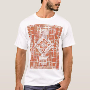 Traditioneel Japans patroonontwerp Naadloze afdruk T-shirt