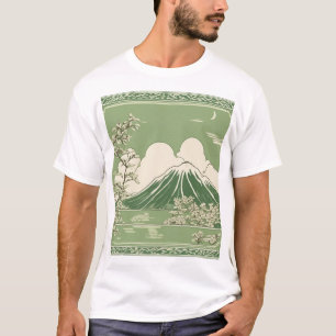 Traditioneel Japans patroonontwerp Ornament Kunst T-shirt