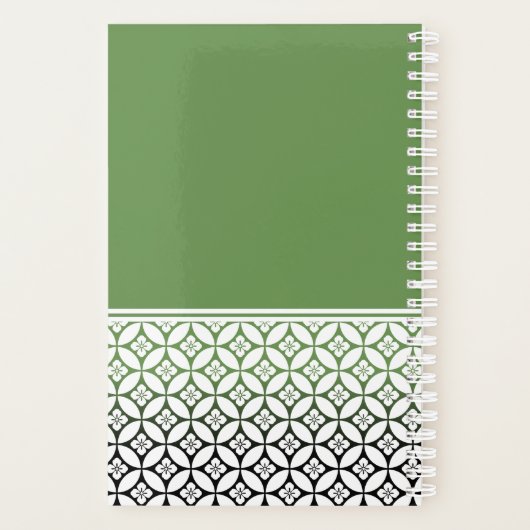 Traditioneel Japans Shippo Patroon en Sakura Planner (Achterkant)