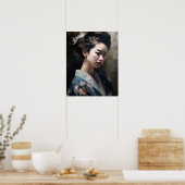 Traditioneel Japans Vrouw Art Print Poster (Keuken)