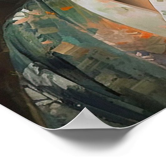 Traditioneel Japans Vrouw Art Print Poster (Hoek)