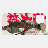 Traditioneel Japanspense Inktwast Samurai Kunstetu Case-Mate iPhone Case (Achterkant (horizontaal))