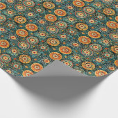 Traditioneel Javaans Batik Kawung patroon Cadeaupapier (Hoek)