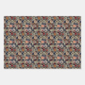 Traditioneel Javaans Kawung Batik patroon Inpakpapier Vel (Voorkant 3)