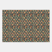 Traditioneel Javaans Kawung Batik patroon Inpakpapier Vel (Voorkant)