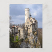 Traditioneel kasteel op Cliff op dag van de troep Briefkaart (Voorkant)