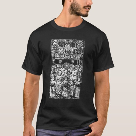 Traditioneel katholicisme Latijnse mis Eucharistis T-shirt (Voorkant)