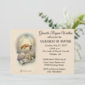 Traditioneel Katholiek Baby Baptisme Uitnodigingen (Staand voorkant)