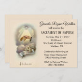 Traditioneel Katholiek Baby Baptisme Uitnodigingen (Voorkant / Achterkant)