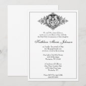 Traditioneel Katholiek Elegant Eerste Heilige Comm Kaart (Voorkant / Achterkant)