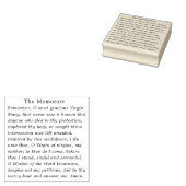 Traditioneel Katholiek Gebed Maagd Maria Memorare Rubberstempel (Gestempeld)