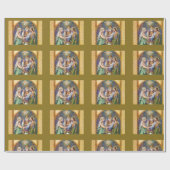 Traditioneel Katholiek Huwelijk Verloving Cadeaupapier (Vlak)