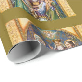 Traditioneel Katholiek Huwelijk Verloving Cadeaupapier (Rol Hoek)