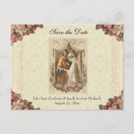 Traditioneel Katholiek SAVE THE DATE Bruiloft Aankondigingskaart