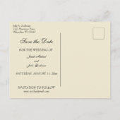 Traditioneel Katholiek SAVE THE DATE Bruiloft Aankondigingskaart (Achterkant)