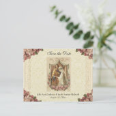 Traditioneel Katholiek SAVE THE DATE Bruiloft Aankondigingskaart (Staand voorkant)