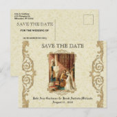 Traditioneel Katholiek SAVE THE DATE Bruiloft Aankondigingskaart (Voorkant / Achterkant)