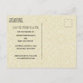 Traditioneel Katholiek SAVE THE DATE Bruiloft Aankondigingskaart (Achterkant)