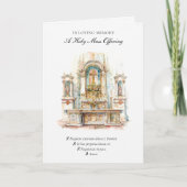 Traditioneel Katholiek Sympathie Mis Aanbod Kruis Kaart (Voorkant)