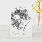 Traditioneel Katholiek Sympathie Mis Aanbod Kruis Kaart (Gele Bloem)