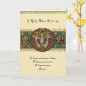 Traditioneel Katholiek Sympathie Mis Aanbod Kruis Kaart (Gele Bloem)