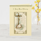 Traditioneel Katholiek Sympathie Mis Aanbod Kruis Kaart (Gele Bloem)