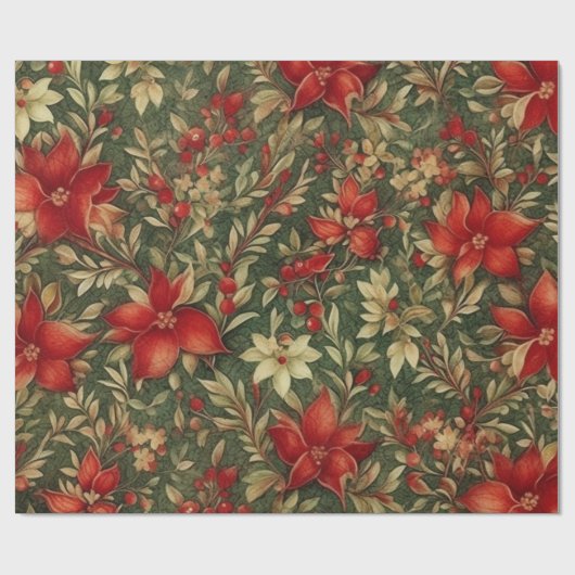 Traditioneel  kattenkerstpapier cadeaupapier (Vlak)