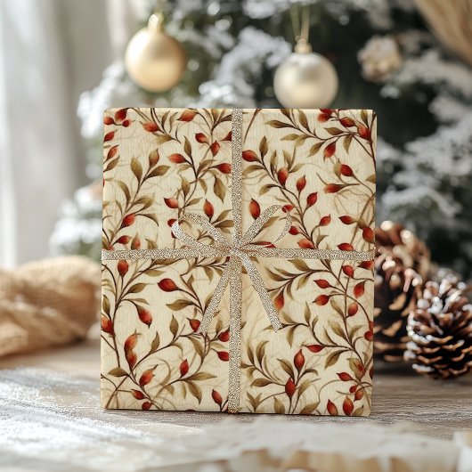 Traditioneel  kattenkerstpapier cadeaupapier