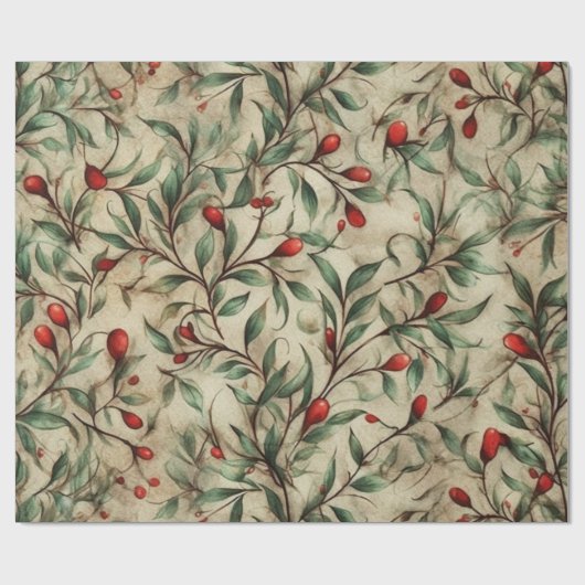 Traditioneel kattenkerstpapier cadeaupapier (Vlak)