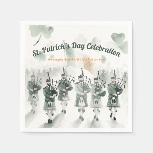 Traditioneel Keltisch Iers St. Patrick’s Day Party Servet (Voorkant)