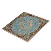 Traditioneel keramisch Adalusiaans kunstwerk nr. 1 Tegeltje (Zijkant)