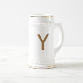 traditioneel keramisch bier stein bierpul (Voorkant rechts)