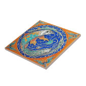 Traditioneel keramisch kunstwerk voor onderwaterle tegeltje (Zijkant)