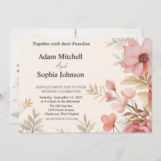 Traditioneel Kerk Thema Kaart (Voorkant / Achterkant)