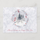 Traditioneel kerst- en nieuwjaarsfeest Briefkaart (Voorkant)