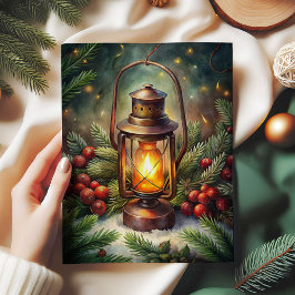 Traditioneel kerst-lantaarn-hulst-tissuepapier tissuepapier