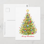 Traditioneel kerstboomBriefkaart Briefkaart (Voorkant / Achterkant)