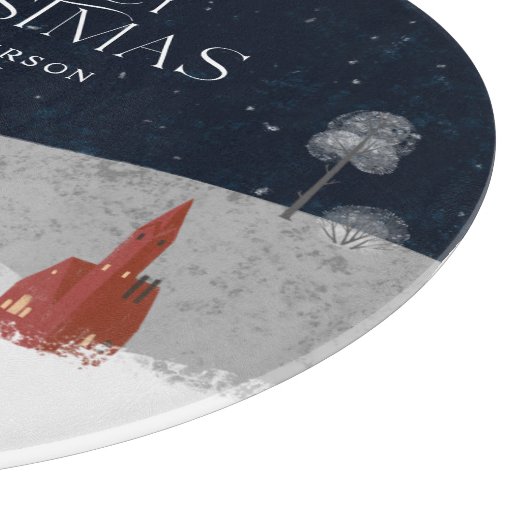 Traditioneel kerstcadeau voor Rustisch Winterdecor Snijplank (Hoek)