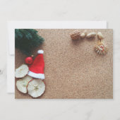 Traditioneel kerstdiner kaart (Achterkant)